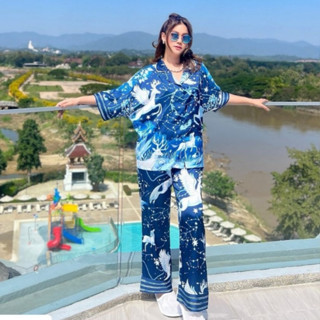 Muslin Pajamas Silk Satin รุ่น Pegasus (W2081 V2081 L2081) |…