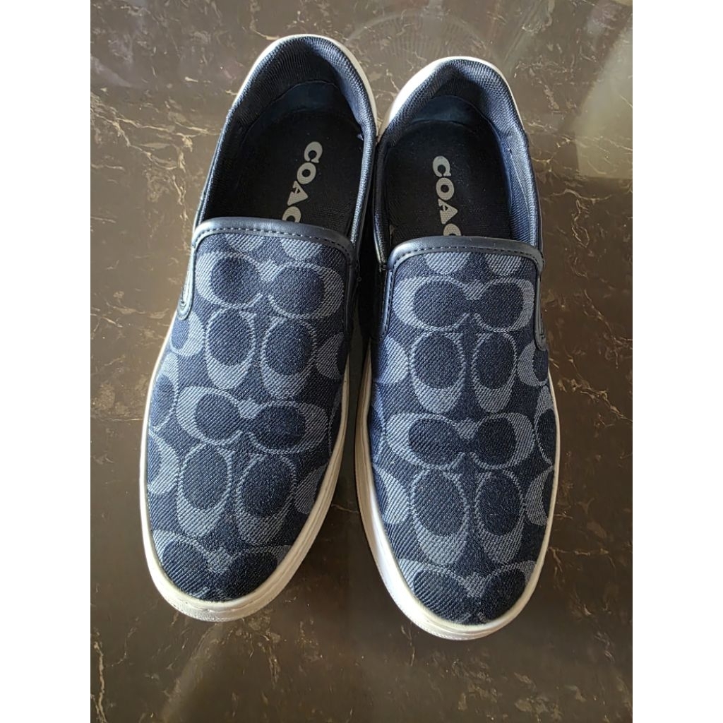 Used COACH Sneakers Denim size EUR 37.5