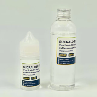 สารให้ความหวาน (Sweetener) ซูคาโลส (Sucralose) ชนิดน้ำ (Base PG) 100 g & 30 g