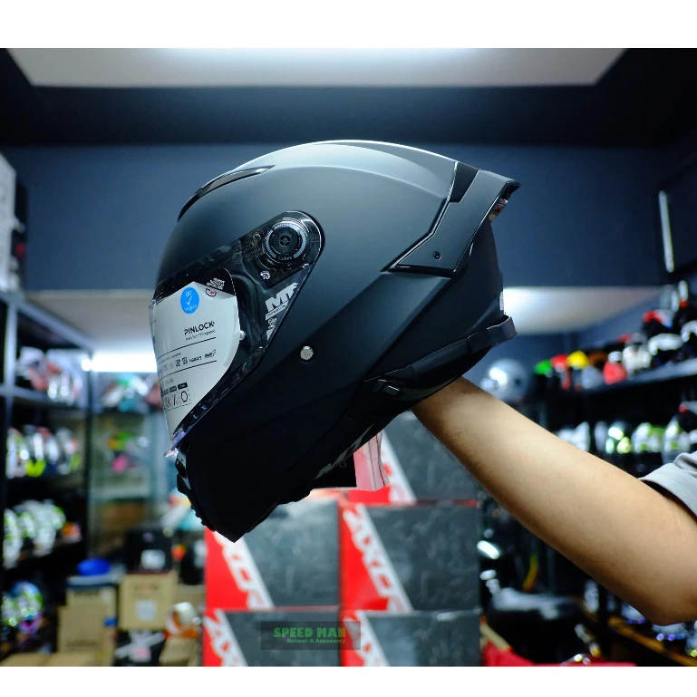MT รุ่น Thunder 4R SV , BLADE 2 SV 2022 หมวกกันน็อคสีดำ แบบสปอร์ทัวริ่ง มีแว่นกันแดดด้านใน thumbnail 6
