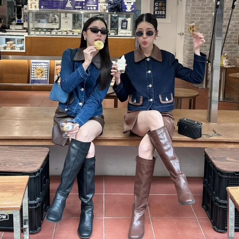 MOTTOM – SALVIA Blouson Denim Jacket