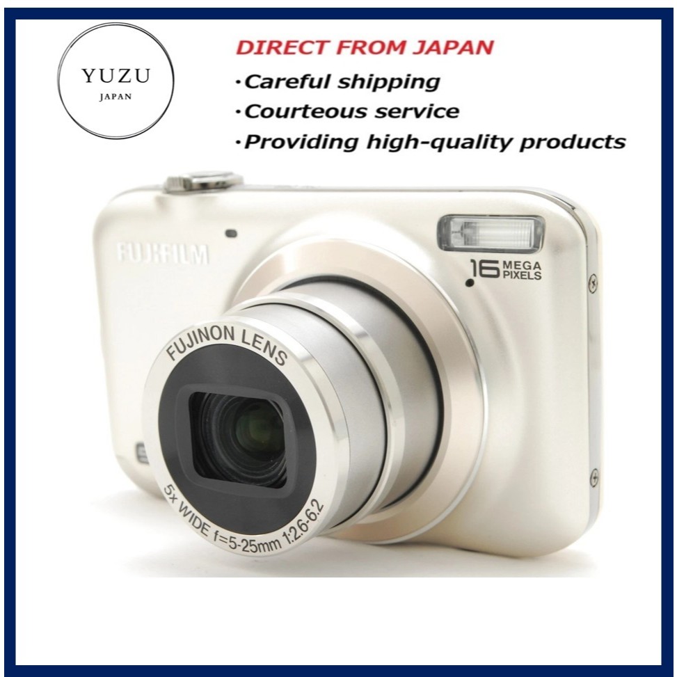 Pre-owned Product FUJIFILM FinePix JX400 (FX-JX400G) – Champagne Gold Digital Camera – 16MP CCD Sens