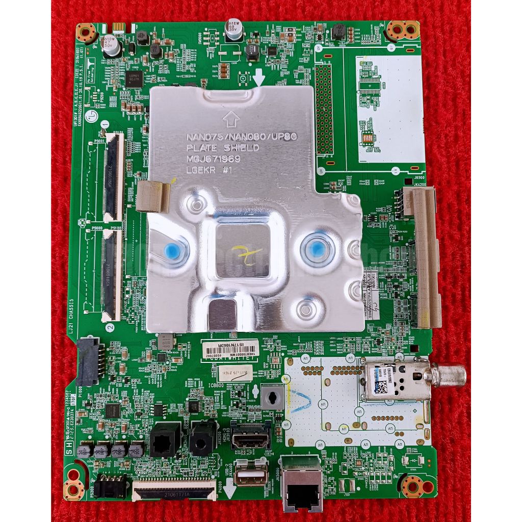 เมนบอร์ดทีวี LG รุ่น 55NANO75TPA , 55NANO77TPA .ATMCLJD พาสบอร์ด EAX69462206 อะไหล่แท้ของถอด พร้อมใช