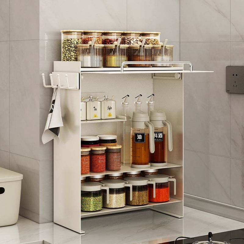 Minimal sauce shelf ชั้นวางขวดเครื่องปรุงบนเค้าเตอร์ครัว ที่จัดระเบียบขวดซอส