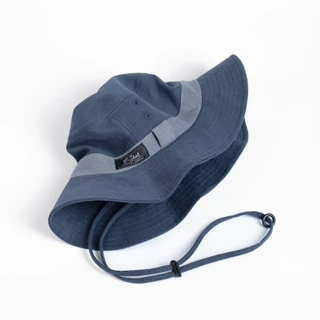 G002 NEW Dark Blue หมวกเดินป่า Cotton 100% ทรงปีกสั้น คล่องตัว เบา ใส่สบาย ระบายอากาศได้ดี