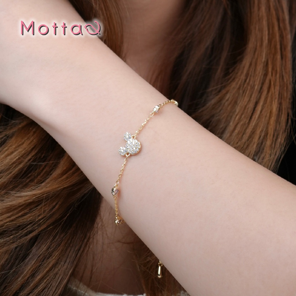 Motta Hello Winter Online Exclusive สร้อยข้อมือชุบทองคำขาว ดีไซส์เรียบหรู