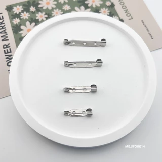 (พร้อมส่ง) เข็มกลัด DIY เข็มกลัดฐานแบน 50 ชิ้น