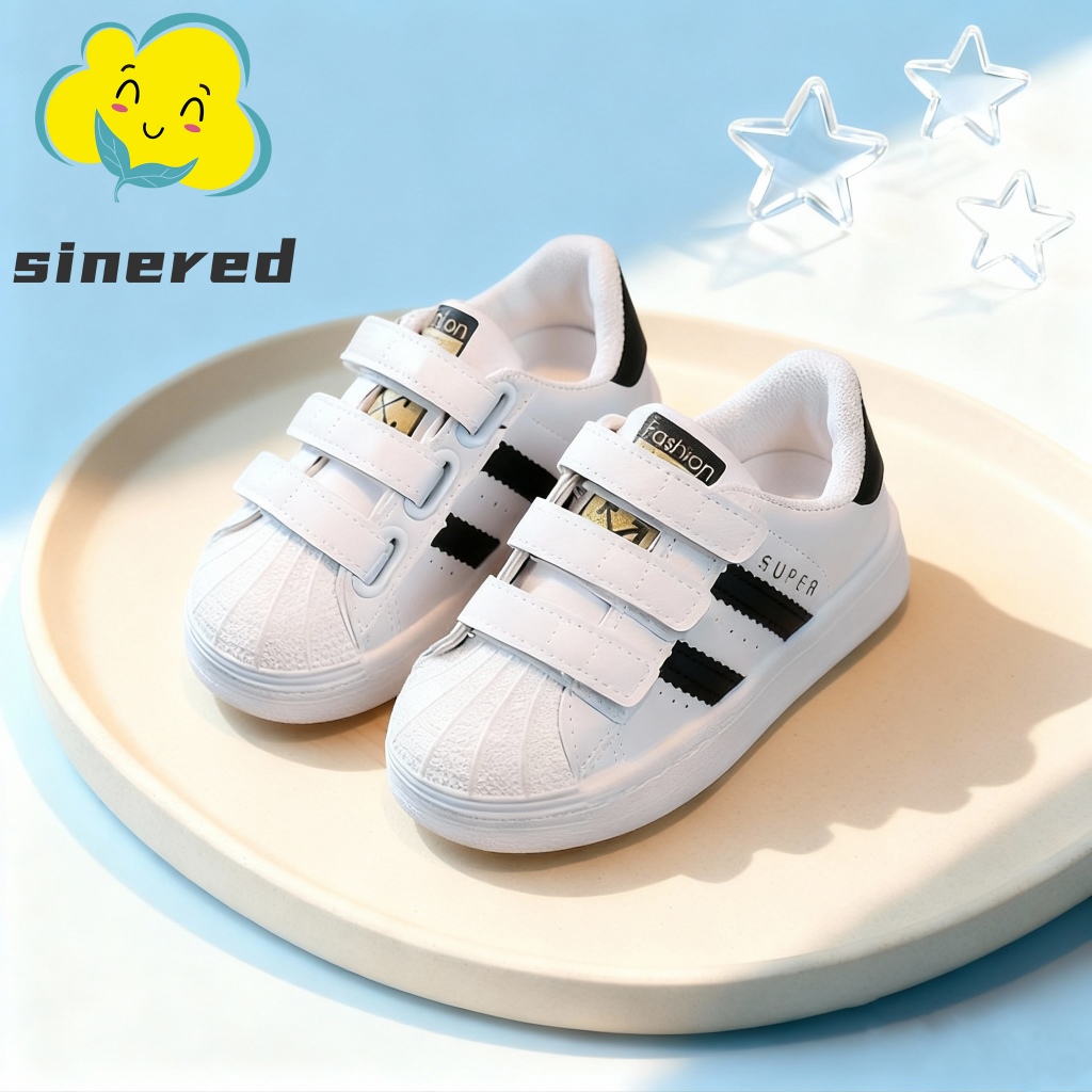 Sinered 2023 kids girls boys fashion sneakers boys girls sport shell withe children shoes size 21-30