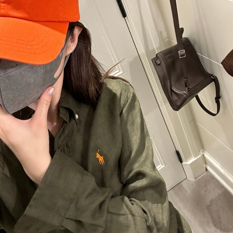 Polo Ralph Lauren logo embroidered lightweight button-down long-sleeved shirt