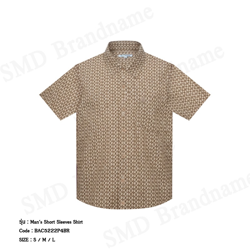 Guy Laroche เสื้อเชิ้ตแขนสั้นผู้ชาย รุ่น Man’s Short Sleeves Shirt Code: BAC5222P4BR