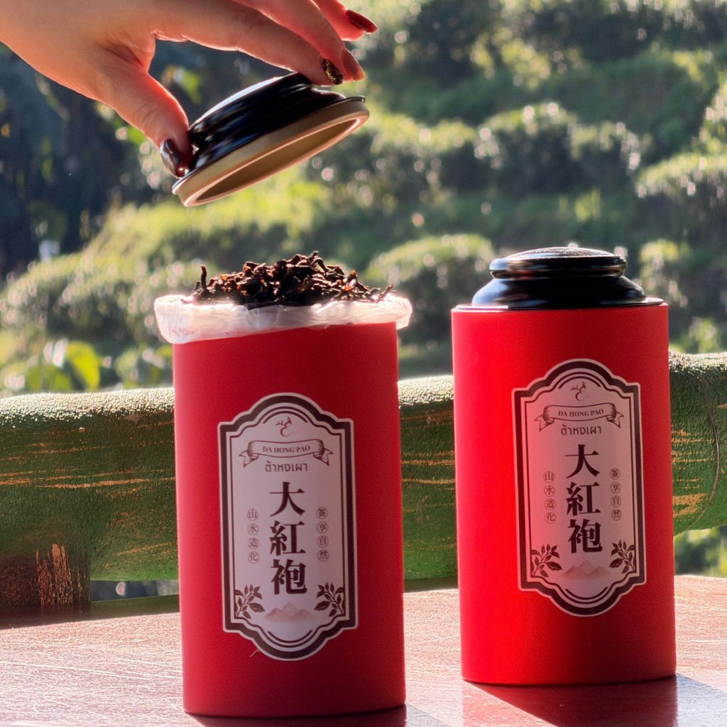 ชาต้าหงเผา เกรดพรีเมียม • Da Hong Pao Premium Rock Tea (Wuyi Oolong) Emerald Thai Tea brand ชาจีน ต้าหงเผา เหยียนฉา