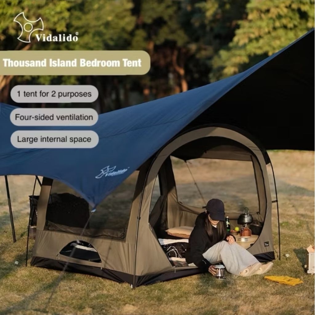 Vidalido Thousand Islands-TC Cotton Tent สวยงาม ผ้าCotton ในราคาเบาๆ ขนาด 2P