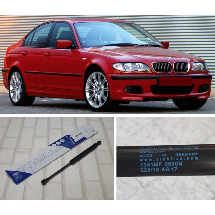 โช๊คฝากระโปรงหน้า (1 ข้าง) BMW E46 , E46 Coupe ( 1998 - 2006 ) / OE 8202688 / Stabilus 1381MF
