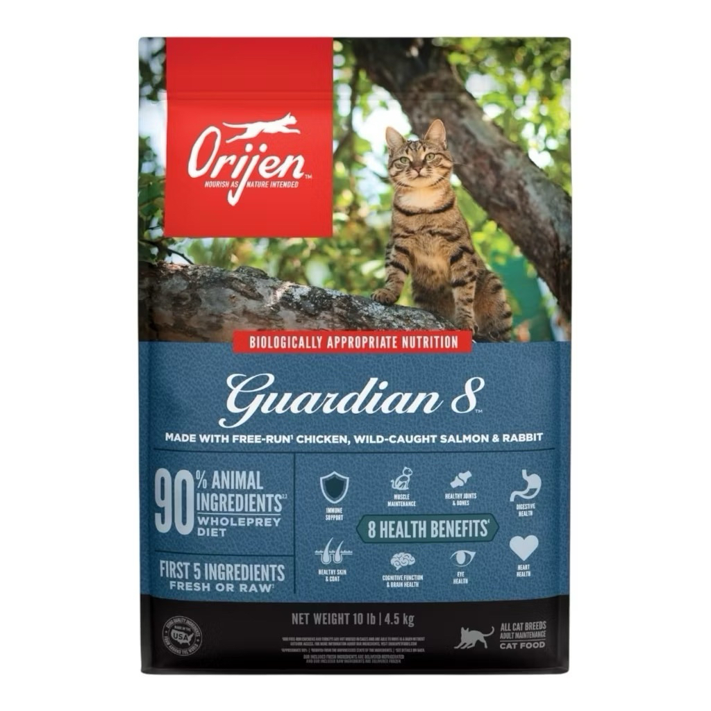 ORIJEN Guardian8 โอริเจน การ์เดียน เอท สำหรับแมวโตทุกสายพันธุ์ ขนาด340g-1.8kg