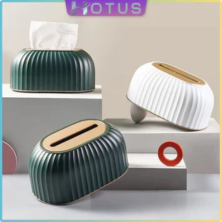 HOTUS กล่องทิชชู่ห้องนั่ง กล่องทิชชู่ มีสปริง เล่นในครัวเรือนโต๊ะกาแฟกล่องเก็บยกอัตโนมัติมัลติฟังก์ชั่ สไตล์เรียบหรู