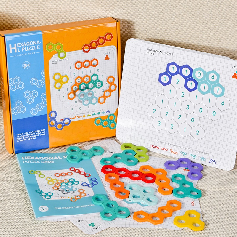 * ออกบิลได้ (แจ้งทางแชท) ของเล่นรังผึ้งฝึกคณิตศาสตร์ Hexa Puzzle Game ฝึกบวกเลขและฝึกการคิดเชิงตรรกะ