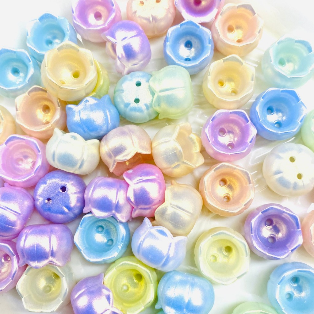 ลูกปัด แมงกระพรุน สีมุก คระสี สีสันแจ่มใส อุปกรณ์เสริมงานฝีมือ DIY เหมาะสมสำหรับทำเครื่องประดับต่างๆ