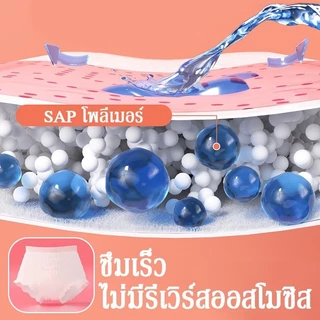 10 ชิ้น/แพ็ค ผ้าอนามัยแบบกางเกง ผ้าอนามัยกางเกง อัปเกรดผ้าอนามัยระบายอากาศได้ 360° ระบายอากาศได้ดี