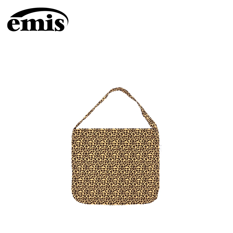 『 EMIS 』🇰🇷 กระเป๋าผ้าใบ EMIS ผ้าคอร์ดูรอย ลายเสือดาว กระเป๋าสะพายไหล่