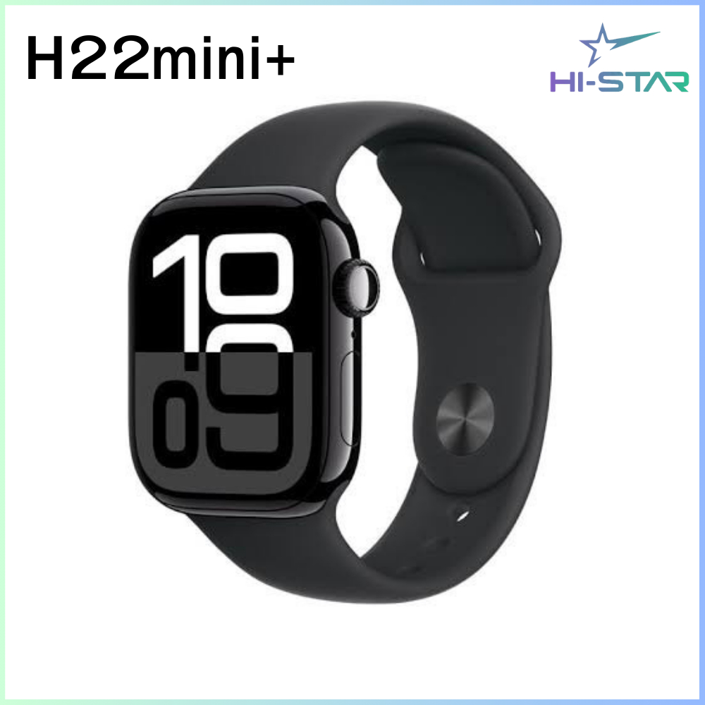 นาฬิกาสมาร์ทวอทช์ H22mini+หน้าจอ TFT (320*382) กันน้ำระดับ IP67 หน่วยความจำ 1GB อัตราการเต้นของหัวใจ