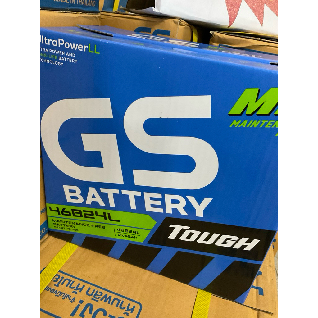 GS Battery 46B24 R/L -MF แบตกึ่งแห้ง