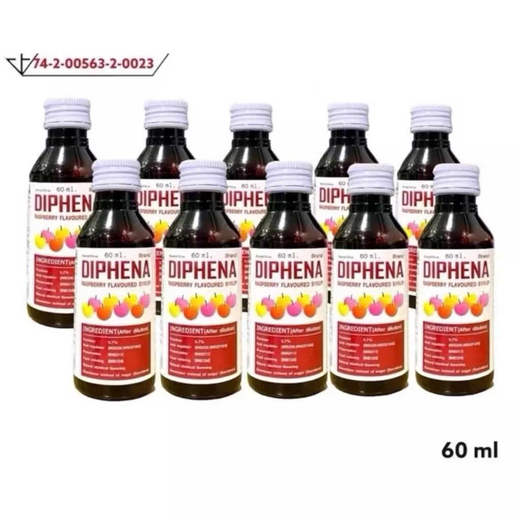 DIPHENA (ไดฟีนา) น้ำหวานเข้มข้นกลิ่นราสเบอร์รี่ ขนาด 60 ml

เลขที่ อ.ย 74-2-00563-2-0023


