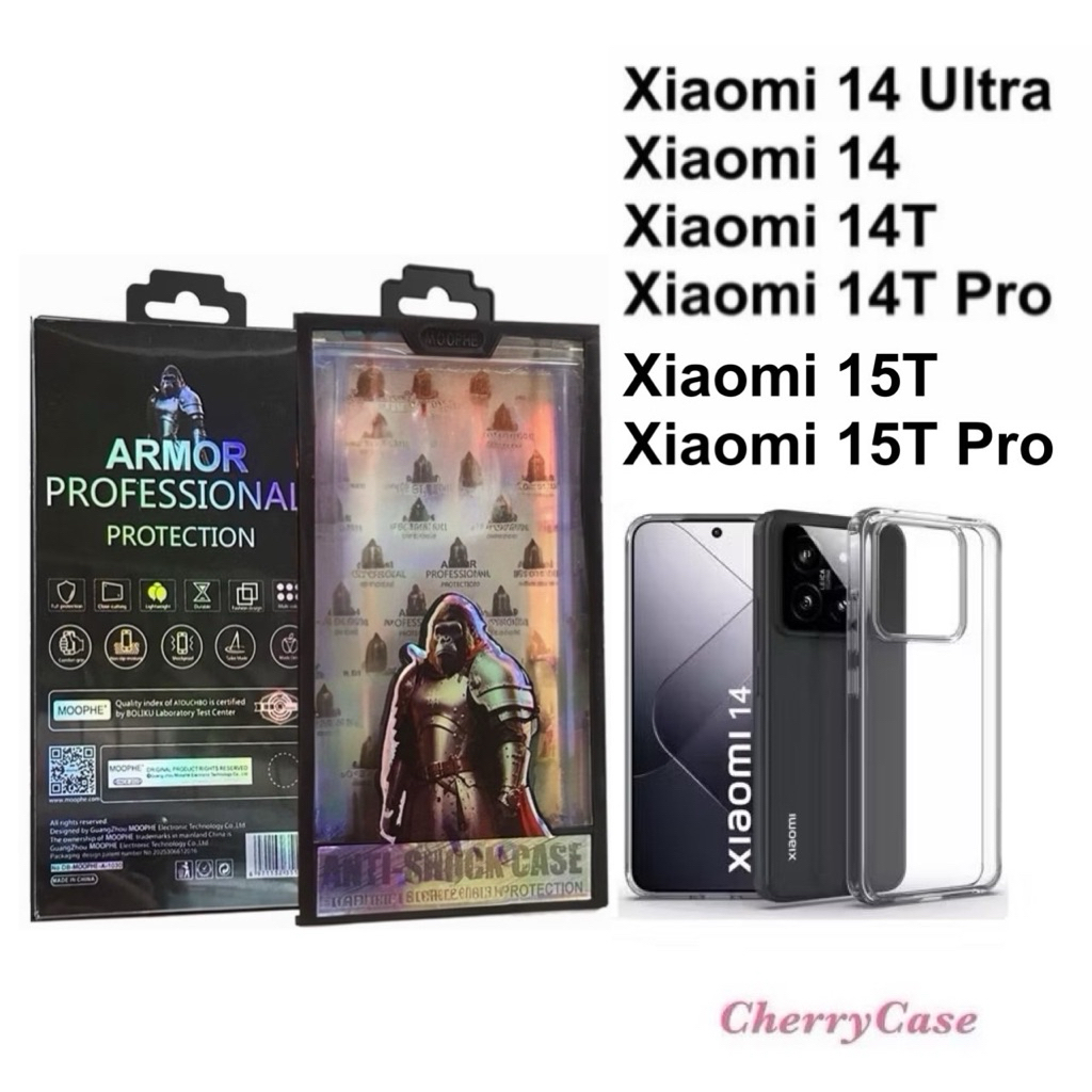 เคสใสกันกระแทก Xiaomi 15T 15T pro / 14/xiaomi 14 ultra /Xiaomi 14T /14T pro  เคสใส TPU กันกระแทก