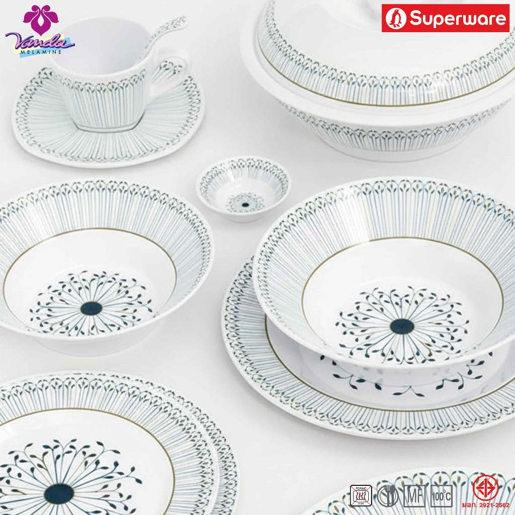 Srithai Melamine เมลามีน ลาย MAEYA ตรา VANDA by SUPERWARE