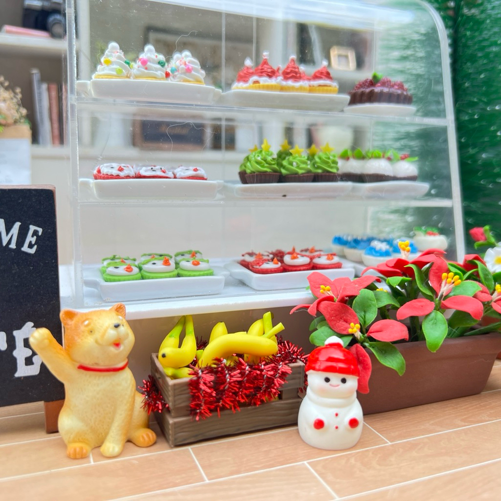 🎄เค้กจิ๋ว คัพเค้กคริสต์มาส Christmas 🎄คัพเค้กดินปั้นจิ๋ว งานน่ารักๆ [ราคา/1ชิ้น] #ของจิ๋ว #miniature - รูปที่ 4