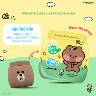 [แพ็ค 3 ชิ้น] FreshTime X LINE FRIENDS เจลหอมปรับอากาศ 155g