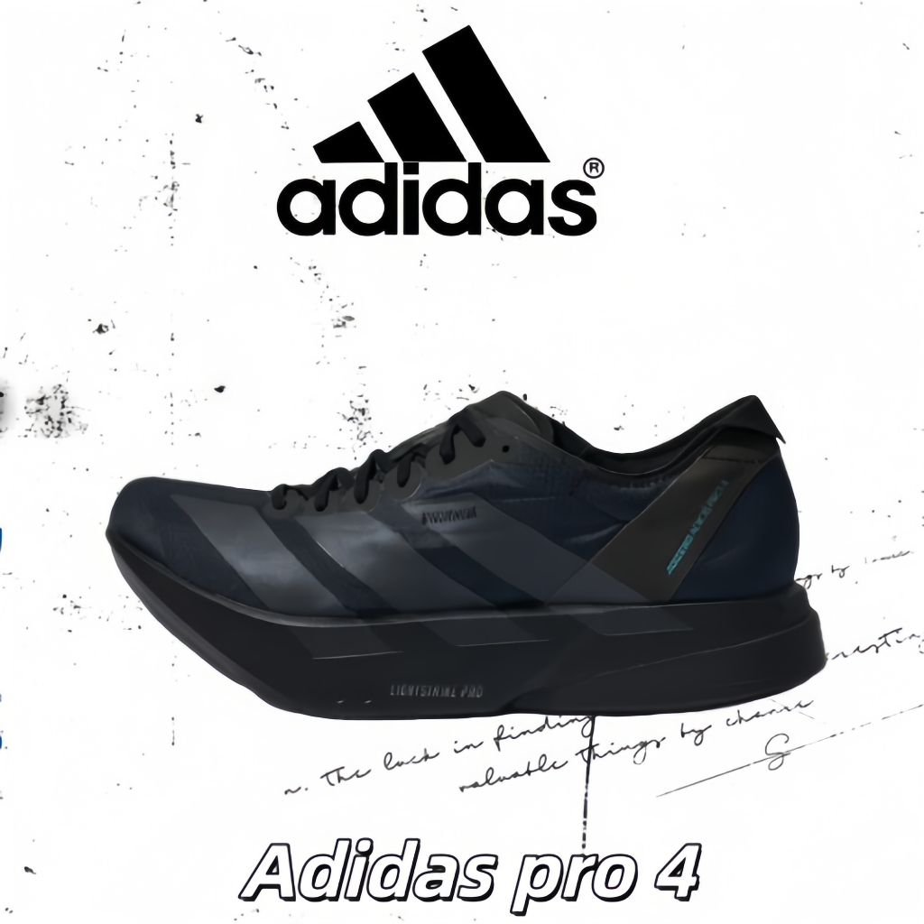 👟ของแท้ 100 %✅ adidas Adizero Adios Pro 4  HQ7411 Outdoor commuting running casual shoes