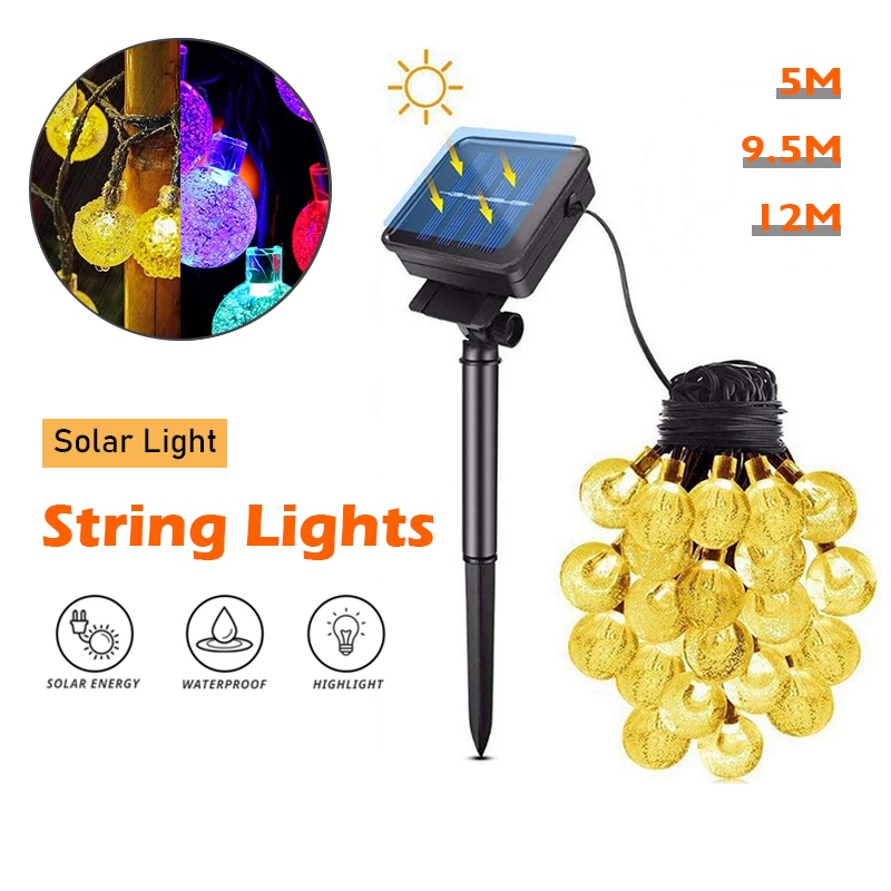 ไฟโซล่าเซลล์ LED ไฟกระพริบโซล่าเซลล์ กันน้ำ ประหย ปรับกระพริบได้ สําหรับตกแต่งสวน