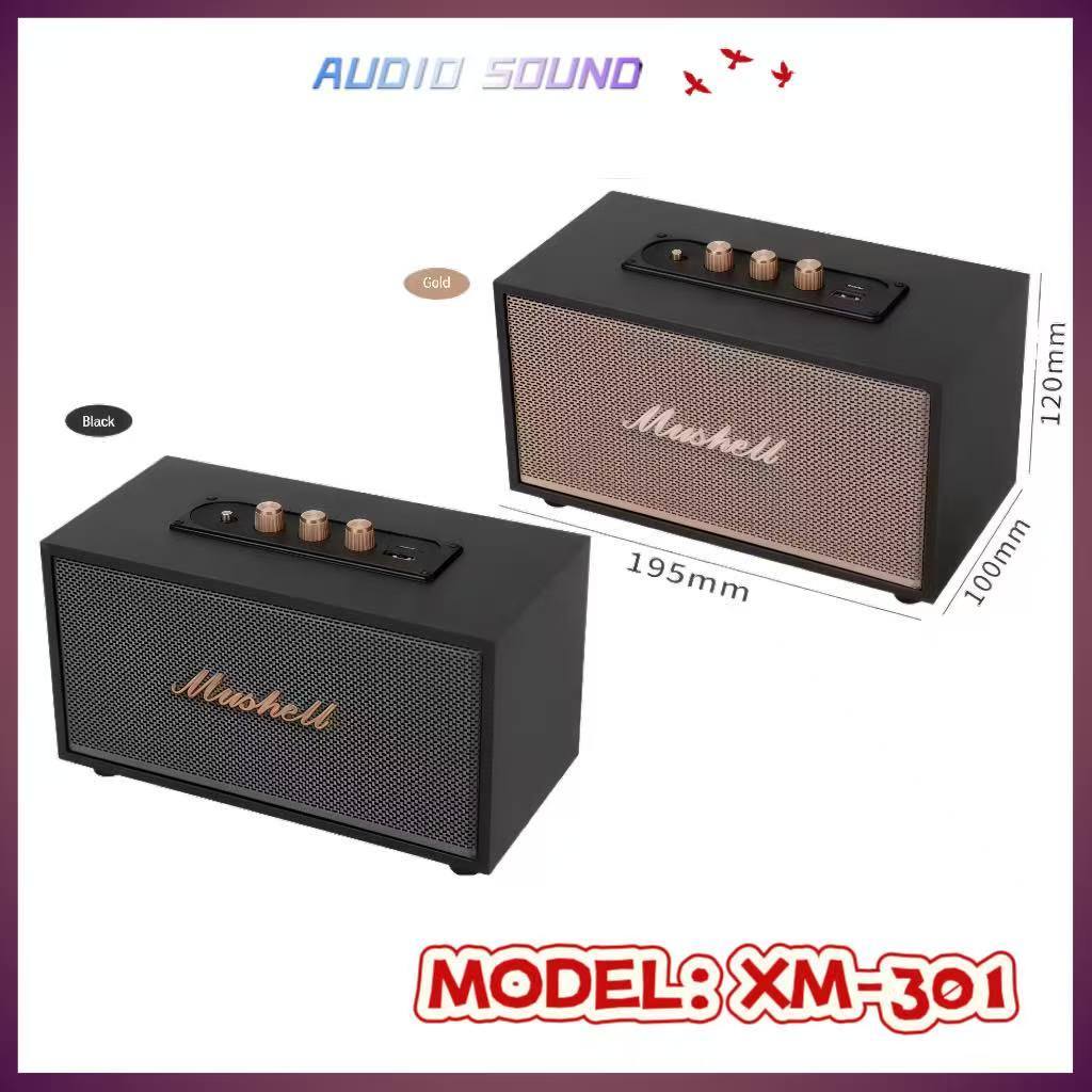 NEW !! ลำโพงบลูทูธพบพา XM301 ลำโพงบลูทูธเบสหนัก ลำโพงปราตี้