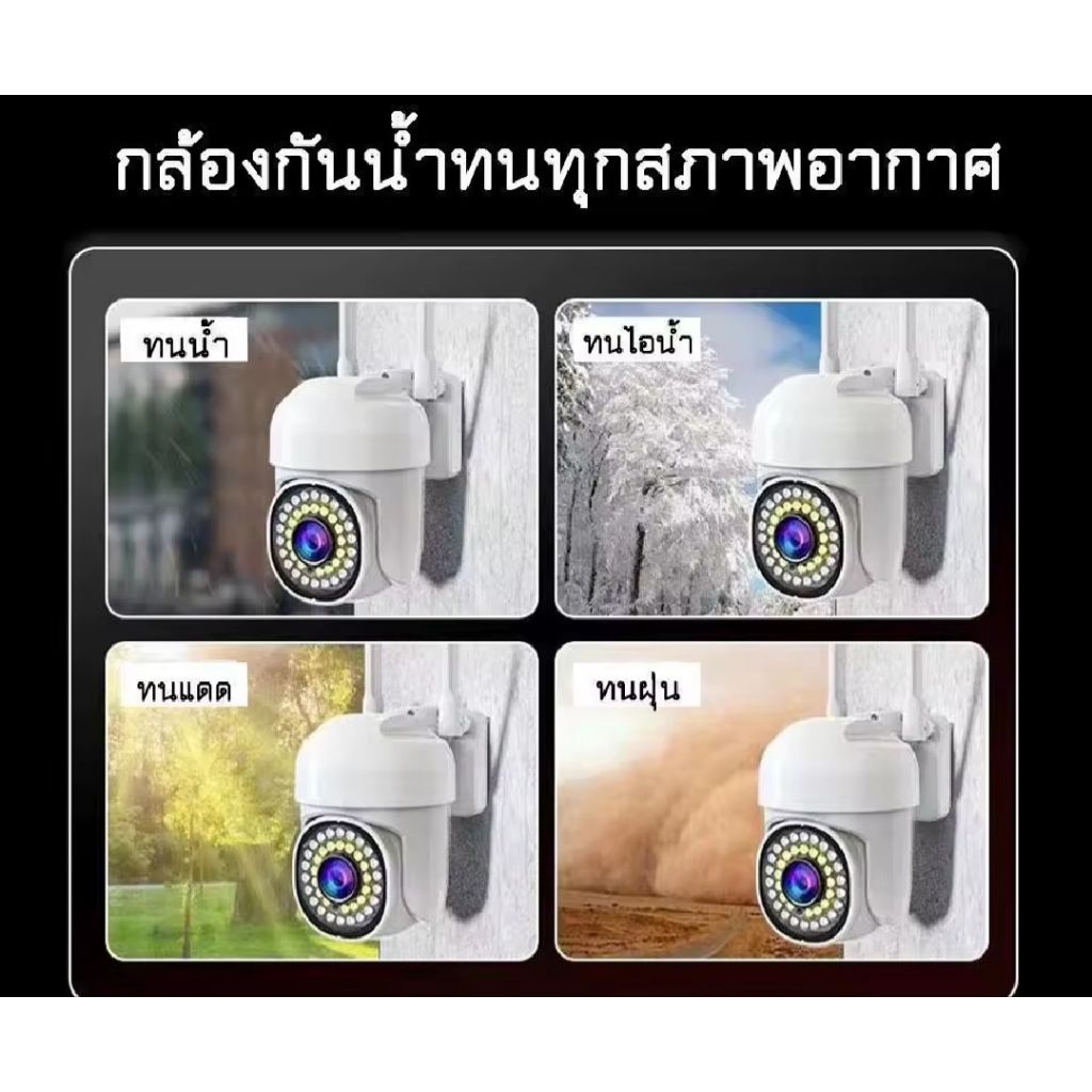 HOME-MALL กล้องวงจรปิดเชื่อมไวไฟ 2.4G รุ่น i8 8MP ภาพคมชัด มีไฟled มองเห็นภาพสีชัดในที่มืด App WIODO