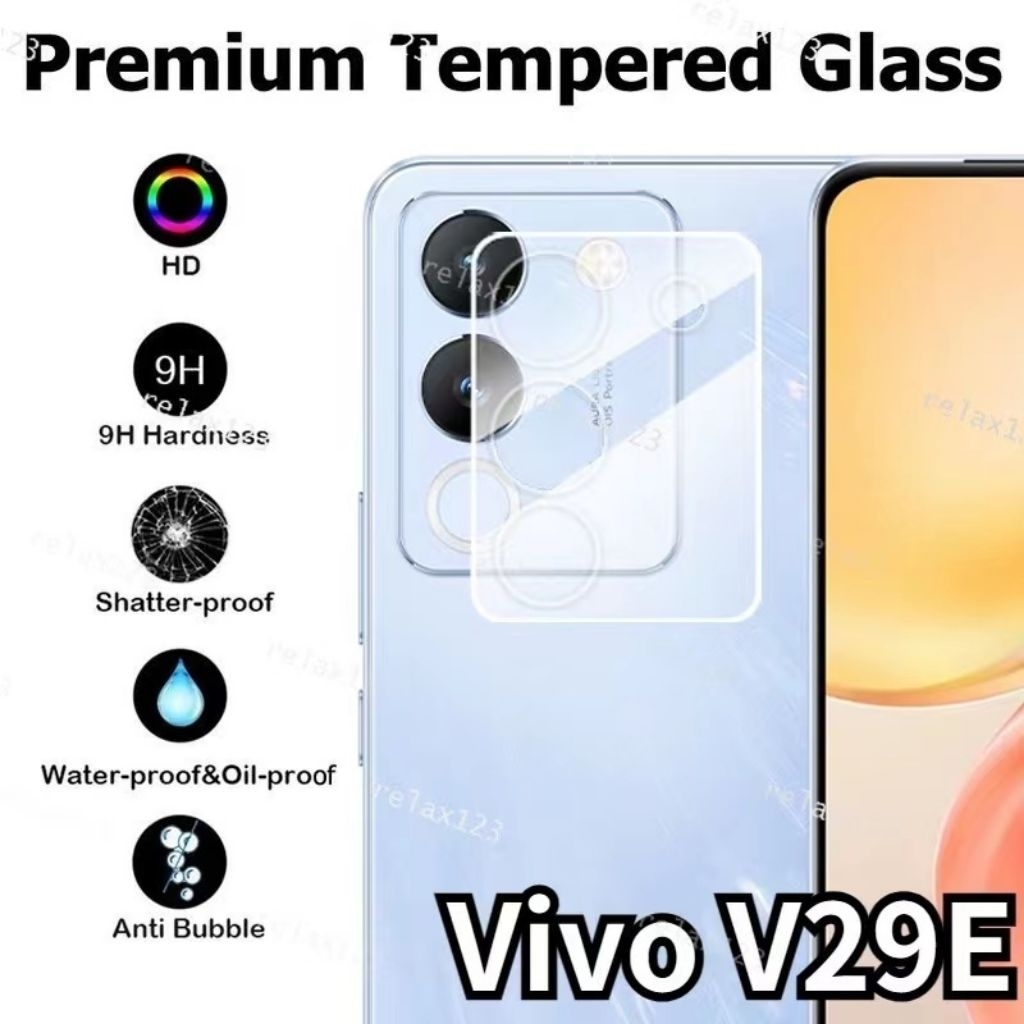 ฟิล์มกระจกกันรอย เลนส์กล้อง เต็มเลนส์ Vivo  Y29 4G Y100 V29E V29E 5G