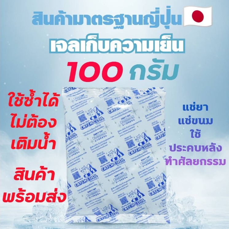 เจลเก็บความเย็น ขนาด100กรัม Ice Gel แช่อาหาร กล่องข้าว เดลิเวอรี่ ใช้ซ้ำได้
