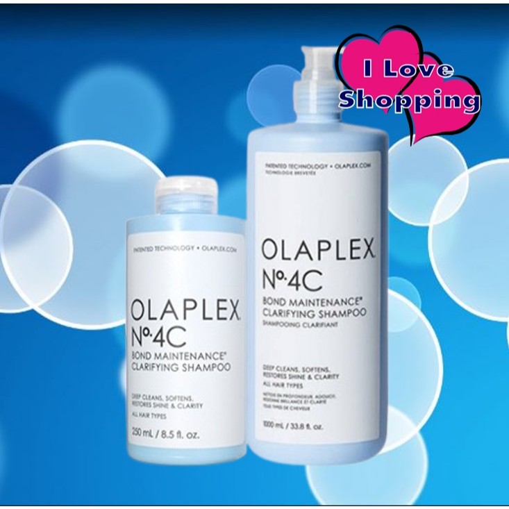 Olaplex No.4C 250/1000 ml. ทำความสะอาดเส้นผมและหนังศีรษะได้อย่างล้ำลึกโดยไม่ทำลายเกล็ดผมหรือทำให้ผมแห้งกระด้าง
