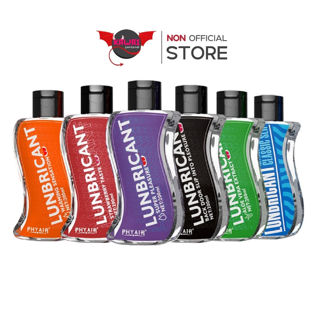 PHYAIRเจล pH 5–6 หล่อลื่น 120ml / 200ml สูตรอ่อนโยน สตรอว์เบอร์รี ไฮยาลูรอน ว่านหางจระเข้ LGBTQ