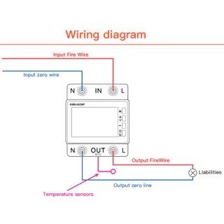 Tuya 8in1 WIFIสมาร์ทเครื่องวัดพลังงานไฟฟ้า หน้าจอสี 2P AC 170-270V 63A รีโมทคอนโทรลแรงดันไฟฟ้าปกป้อง