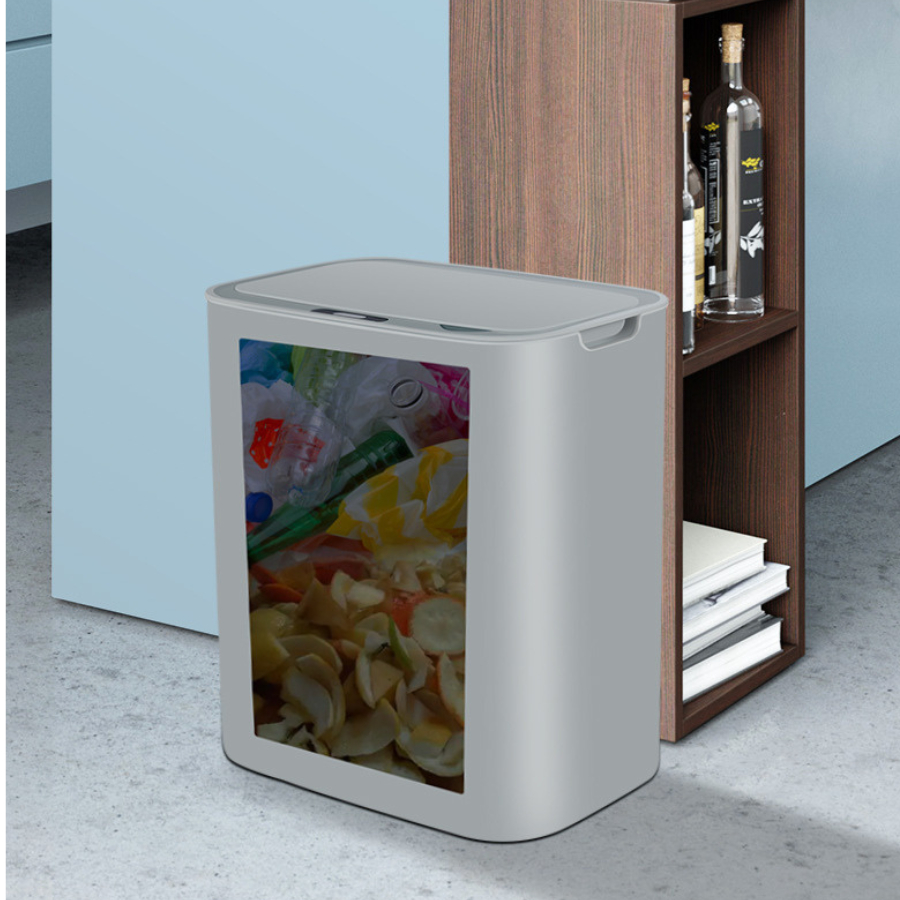 ถังขยะ เปิด-ปิด อัตโนมัติ ลดการสัมผัสเชื้อโรค ด้วยถังขยะเซ็นเซอร์ มี2สี พร้อมส่ง แถมฟรีถ่านAA2ก้อน พร้อมใช้งาน - รูปที่ 3