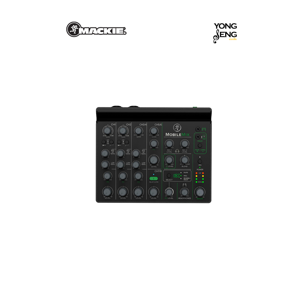 Mackie MOBILEMIX 8-Channel USB Powerable Mixer for A/V Production, Live Sound