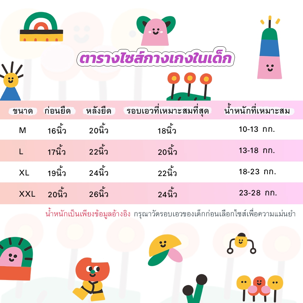 10 ตัว กางเกงในเด็กผู้หญิง กางเกงในเด็กหญิง ชุดชั้นในเด็กผู้หญิง ไม่รัดขา ทรงบ็อกเซอร์เด็กผู้หญิง ลายการ์ตูน - รูปที่ 5