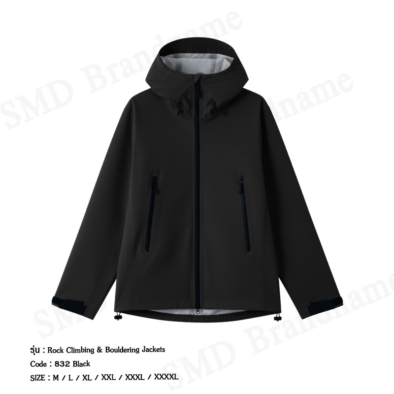Topsimhorse เสื้อแจ็คเก็ตแขนยาว รุ่น Rock Climbing & Bouldering Jackets Code: 832 Black