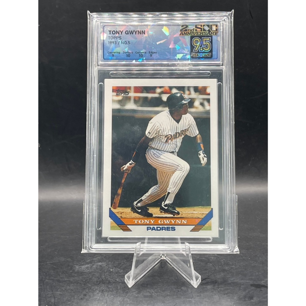 **SQC 9.5 GEM MINT** 1993 Topps Tony Gwynn No. 5 **HOF/Mr. Padre** Graded Baseball Card