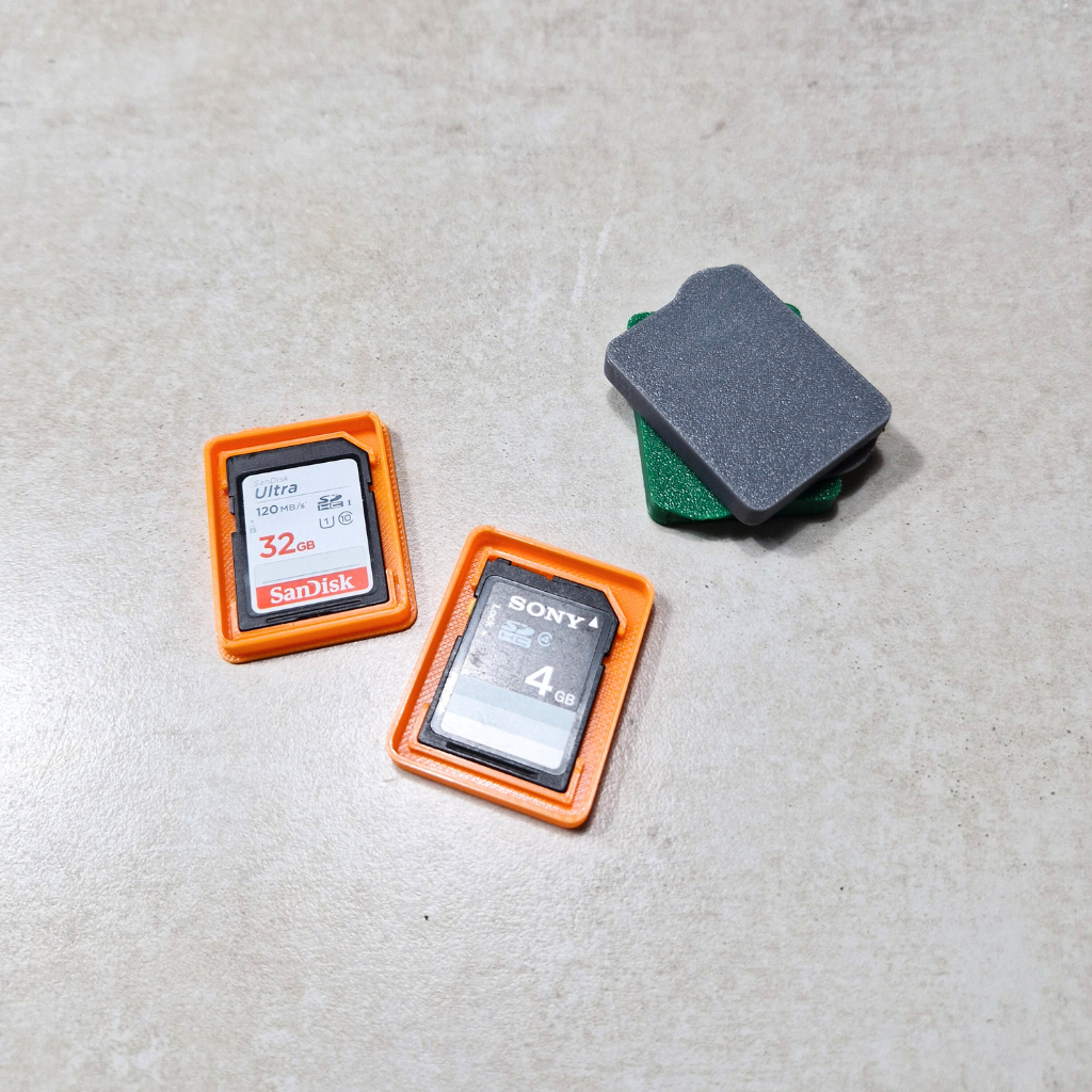 SD Card Sleeve – กล่องใส่เมม ใส่ได้ 2 SD พกพาสะดวก [3D Print] - รูปที่ 2