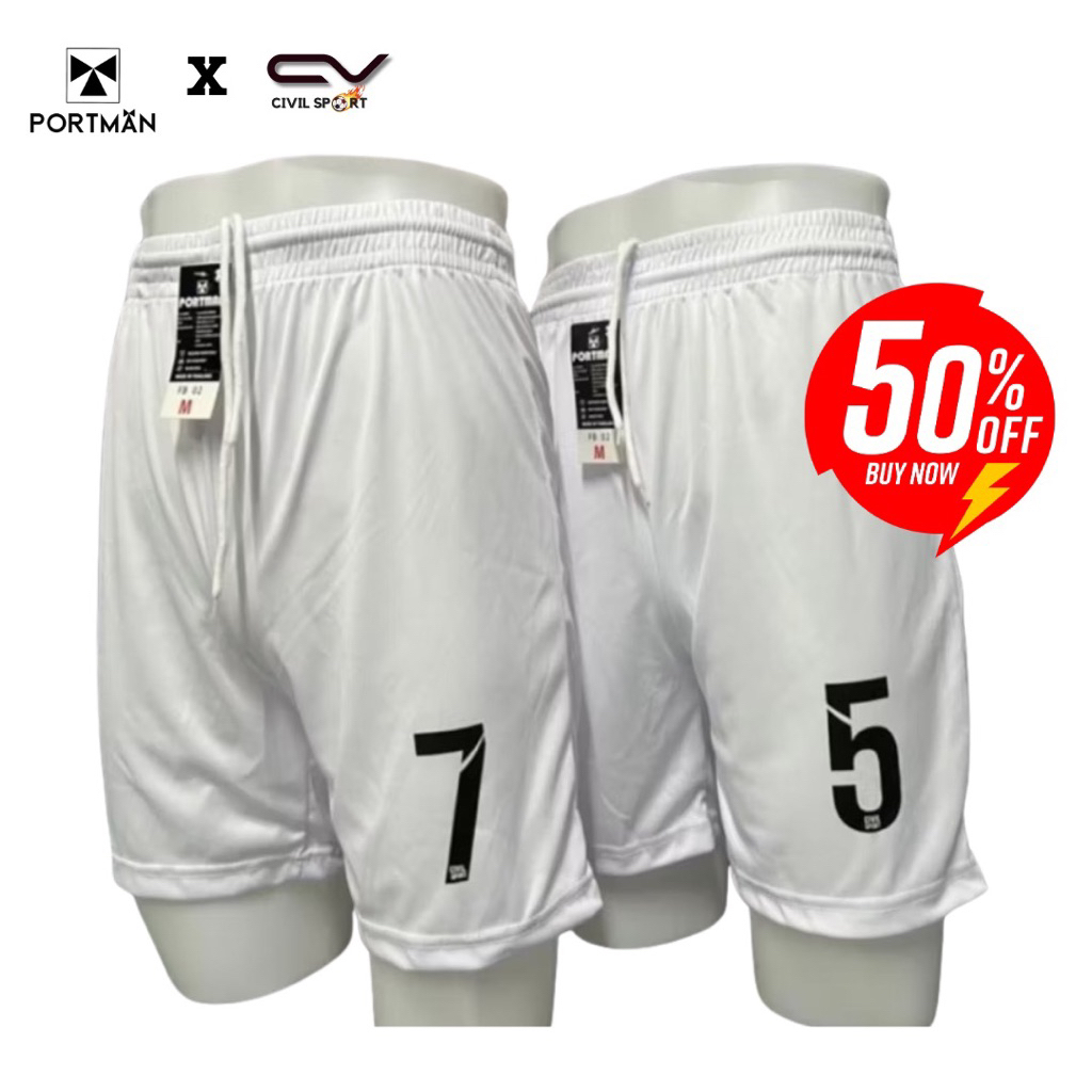 (ส่งเร็วมาก) ผ้านุ่มมาก งานป้ายแบรนด์ Portman กางเกงกีฬา กางเกงขาสั้น กางเกงบอล สรีนเบอร์ฟรี  ผ้าไมโครนุ่ม