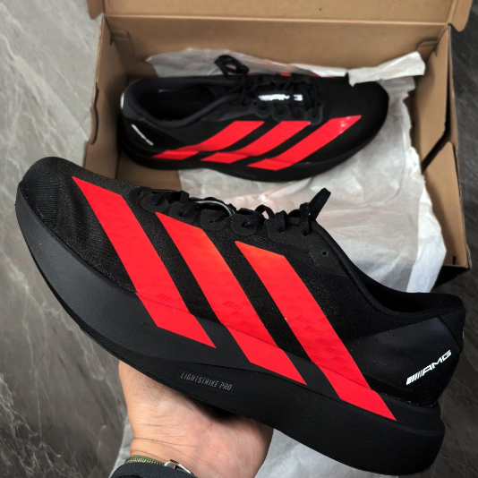 AMG Motorsport x Adidas Adizero Evo SL Black and Redของแท้ 100%