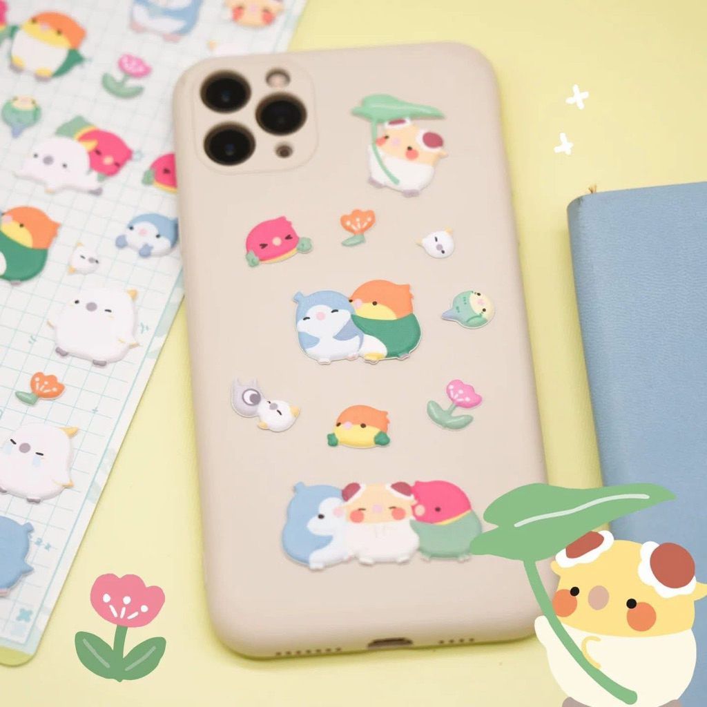 🤎พร้อมส่ง🤍 ของสะสมนก สติกเกอร์นกสุดคิ้วท์ เอาไปแปะเคส แปะแก้ว แปะคีย์บอร์ด - รูปที่ 3