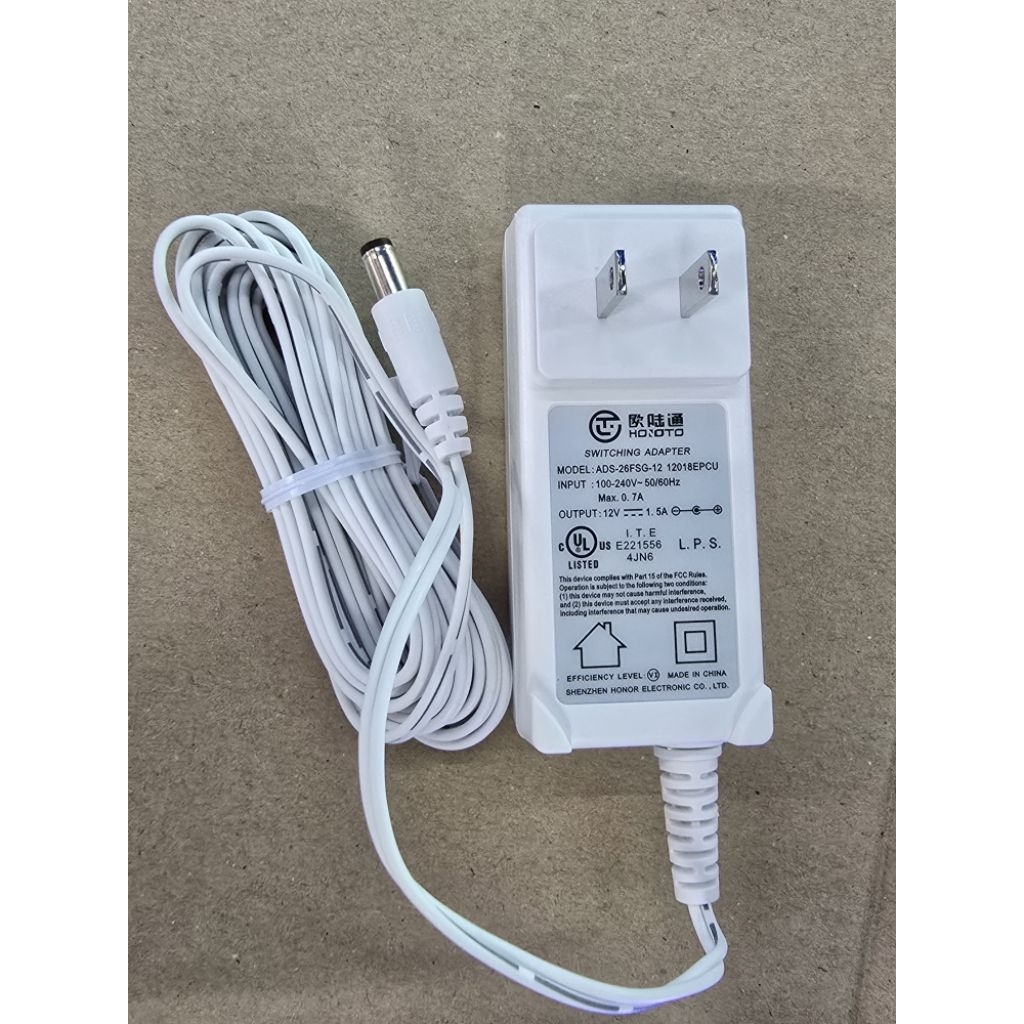 adapter DC 12V1.5Aแจ็ค2.1สายยาว3เมตรของแท้ รับประกันคุณภาพ