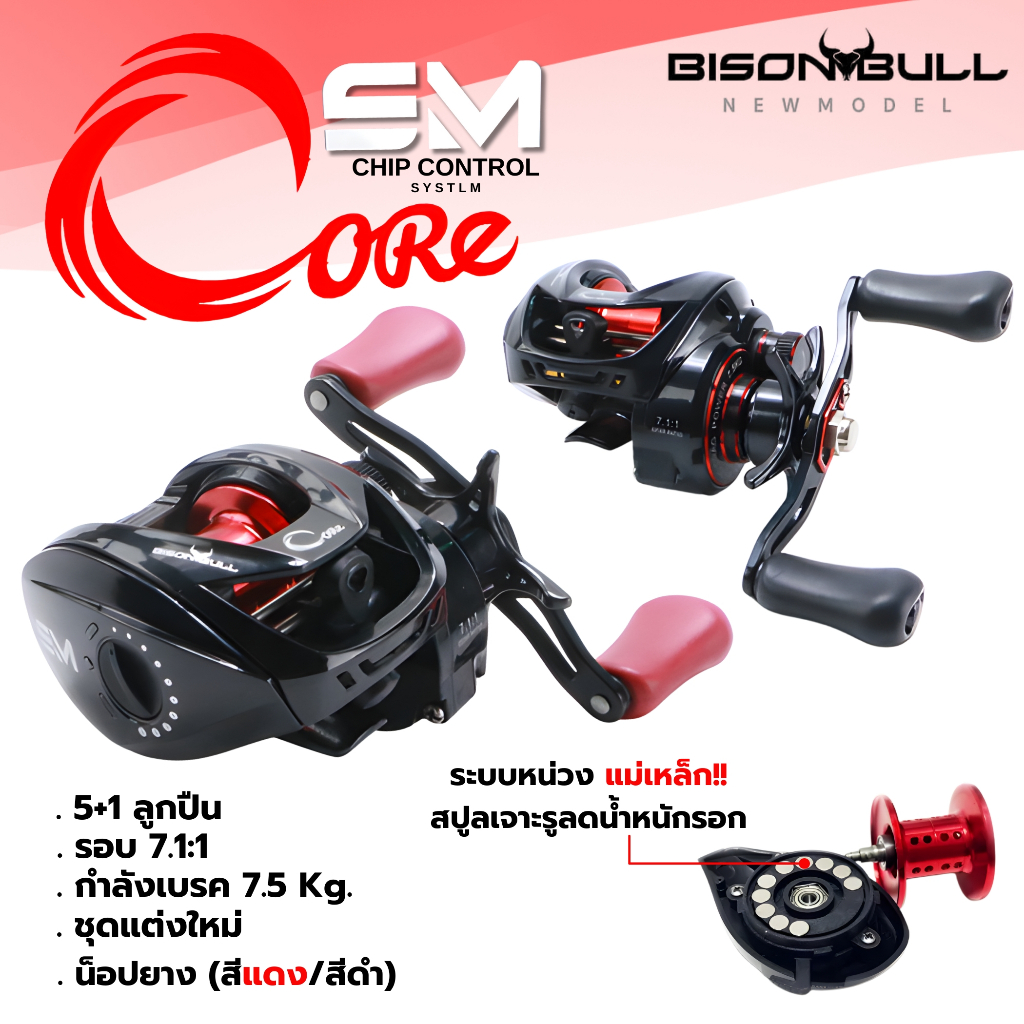 รอกหยดน้ำ BISON BULL CORE EM CHIP CONTROL